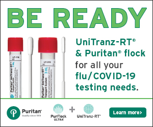UniTranz RT和清教徒群体，满足您所有的流感和新冠病毒19检测需求